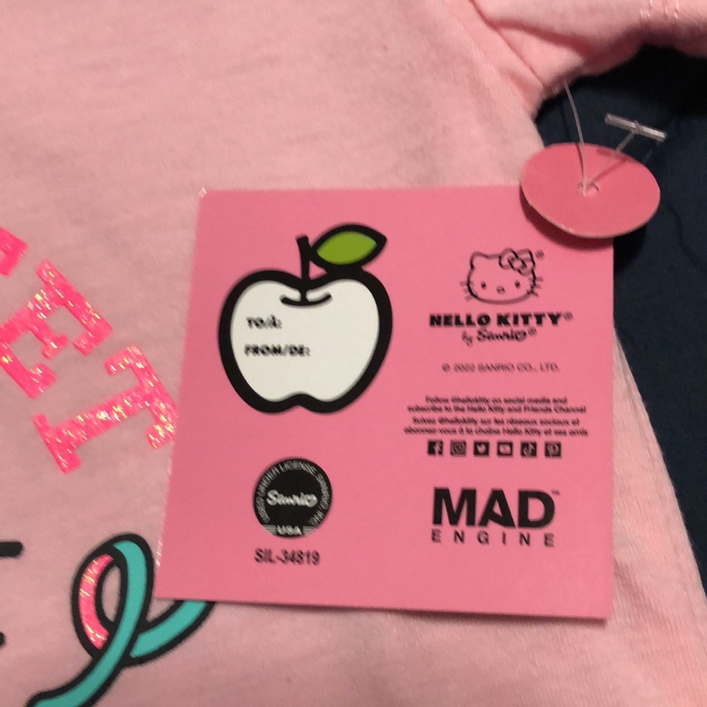 🌟NWT🌟Hello Kitty Pink Kids T-Shirt - Picture 4 of 5